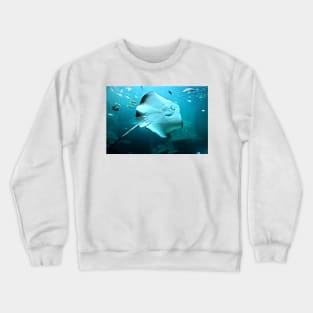 Whispers of the Deep Stingray Crewneck Sweatshirt